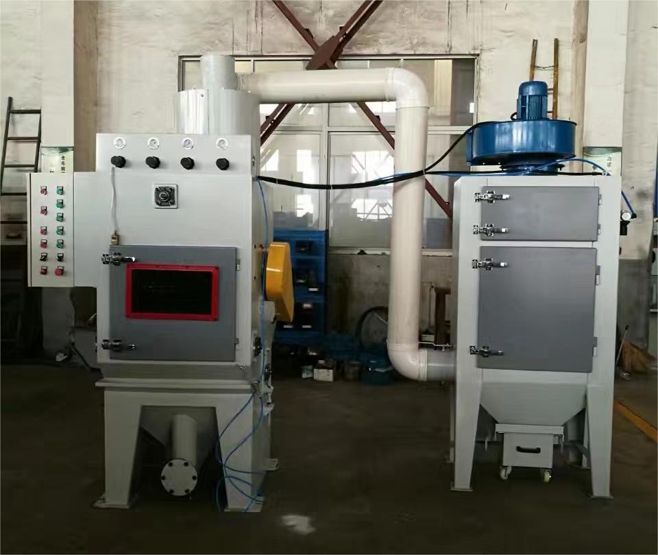 清远中小型零件履带式自动喷砂机高效清洁省时省力