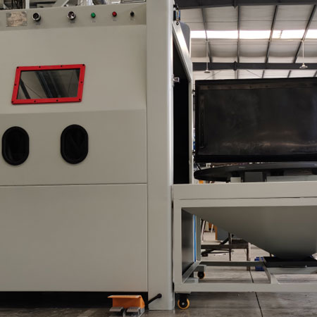 清远无尘喷砂机半自动模具喷砂机