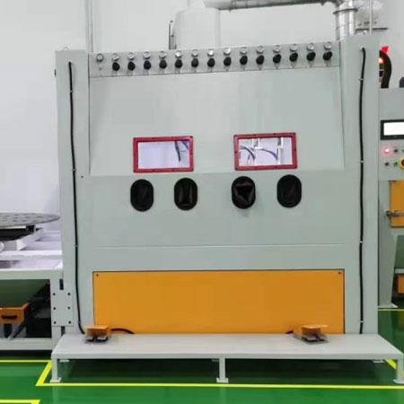 清远高效生产，从箱体手动喷砂机开始，提升零部件质量